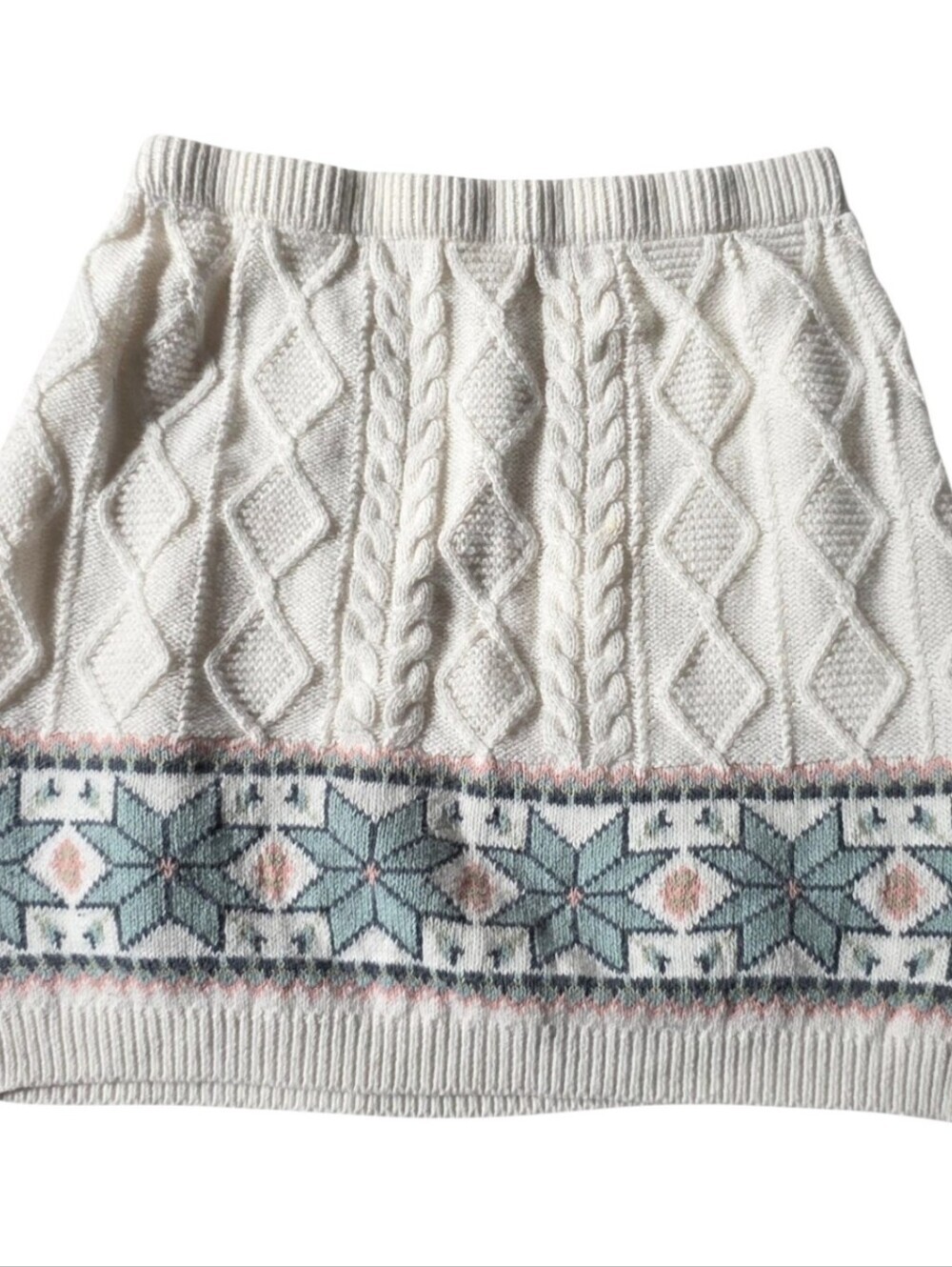 Cute knit cotton stretchy skirt